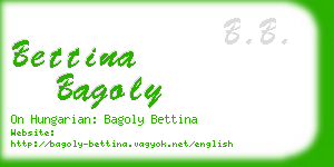 bettina bagoly business card